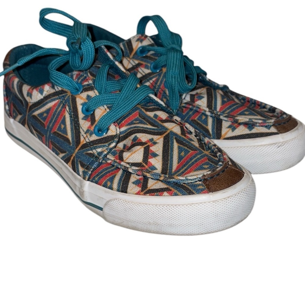 Roper sneakers Angel Fire Southwestern print lace up shoes vibrant size 6.5